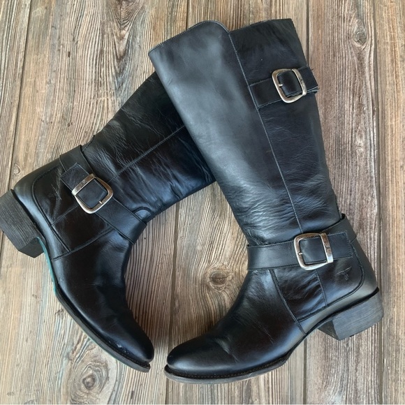 LANE Boots Black Zip Western Riding Boot / LB0216B. Size 10. - Picture 11 of 11